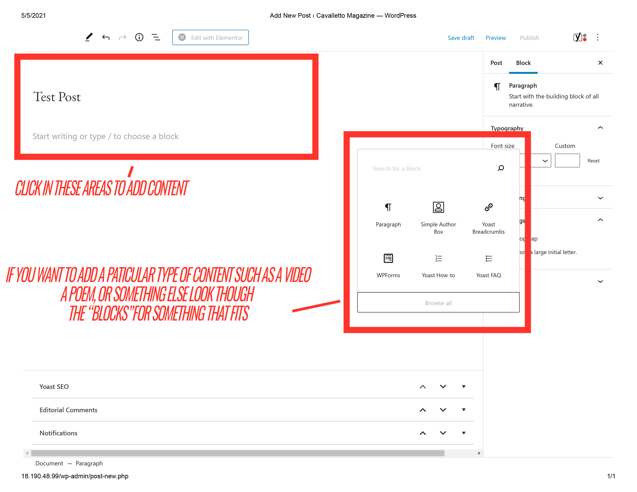 Add New Post3 ‹ Cavalletto Magazine — WordPress Add New Post3 ‹ Cavalletto Magazine — WordPress